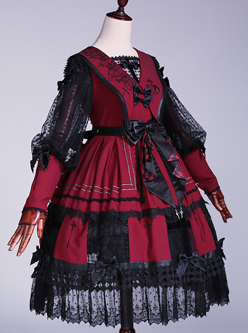 The Holy Cross Series OP Gothic Lolita Long Sleeve Dress