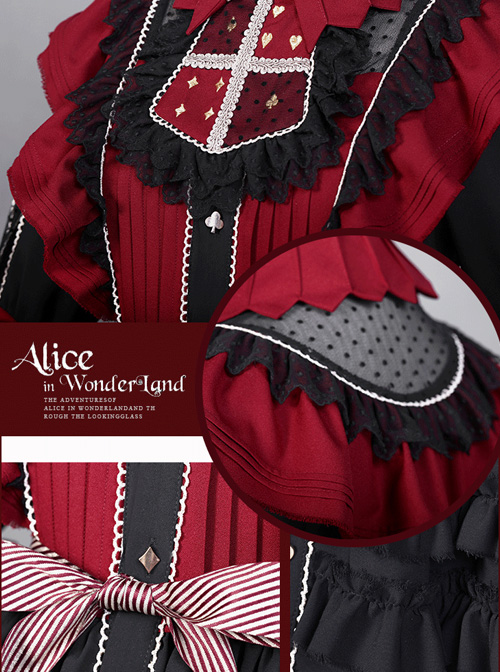 Dark Alice Series 13 Full Set Gothic Lolita Half Sleeve Dress And KC Set