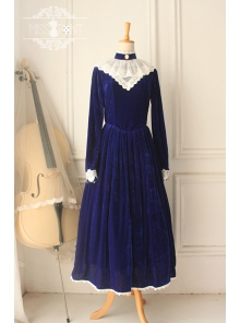The Lady in the Painting Vintage Miss Point Lolita OP Dress
