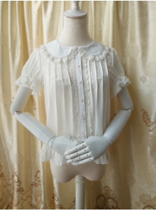 Original Doll Collar Short Sleeved Chiffon Princess Lolita Blouse