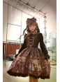 Steam Punk Cat Normal Waist Three-button Lolita Dress