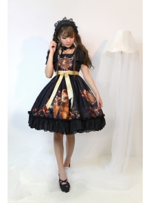 Song Of Time Printing Short Sleeve Lolita OP