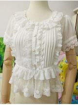 Lace Short Sleeve Lolita Blouse