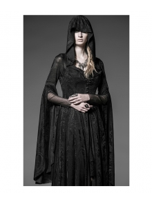 Halloween Cosplay Hooded Knitted Comic Gothic Dress