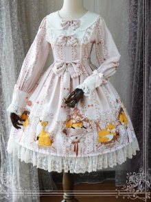 Magic Tea Party Antonio's Four Seasons Original Print Dress OP Spot Lolita