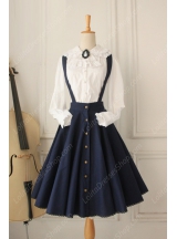 Vintage Gothic Ruffles Big Cardigans Lolita Strap Dresses