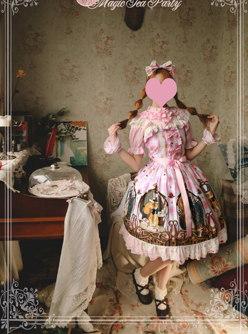 The Squirrel Couple\\\'s Afternoon Series Sweet Lolita Sling Dress