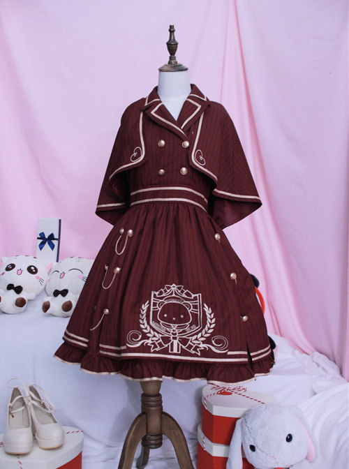 Royal College Style School Lolita Plaid Dress Suit