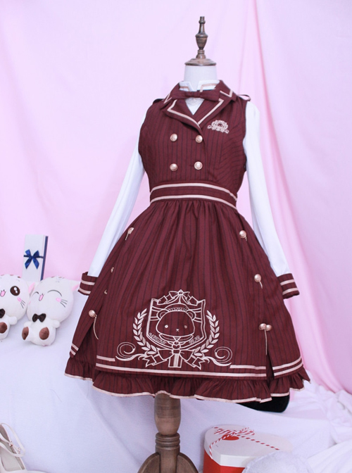 Royal College Style School Lolita Plaid Dress Suit