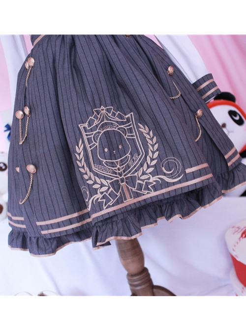 Royal College Style School Lolita Plaid Dress Suit