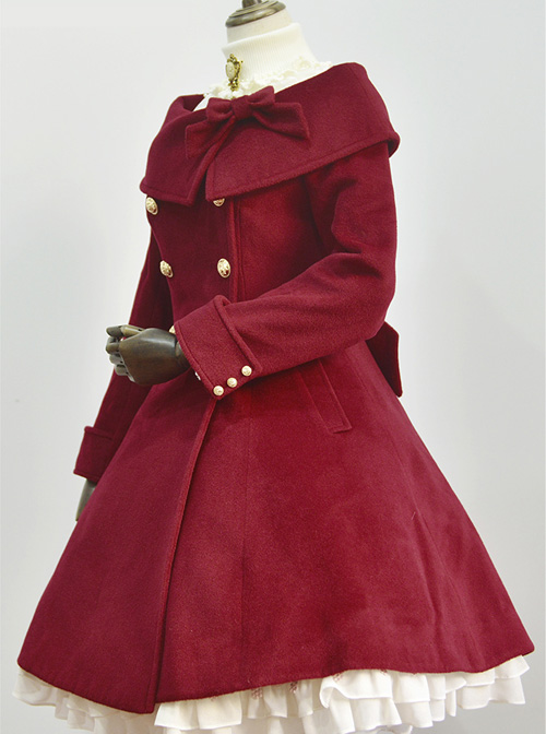 Winter Double-breasted Polychromatic Optional Classic Lolita Wool Coat