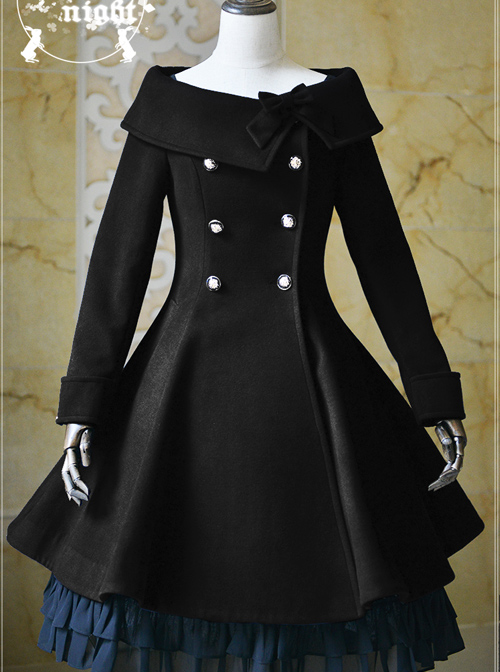 Winter Double-breasted Polychromatic Optional Classic Lolita Wool Coat