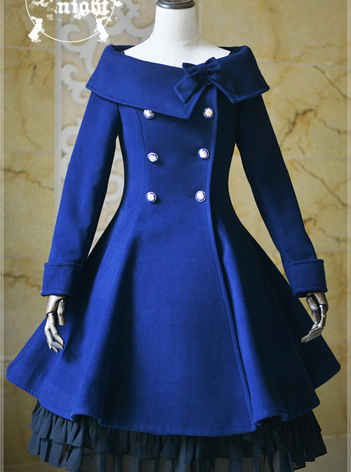 Winter Double-breasted Polychromatic Optional Classic Lolita Wool Coat