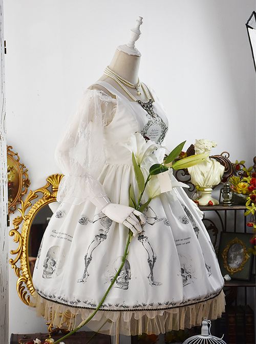 Human-bone Series Retro Gothic Lolita Sleeveless Dress