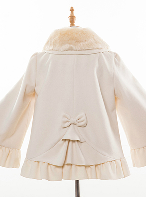 Cute Fur Collar Classic Lolita Short Woolen Coat