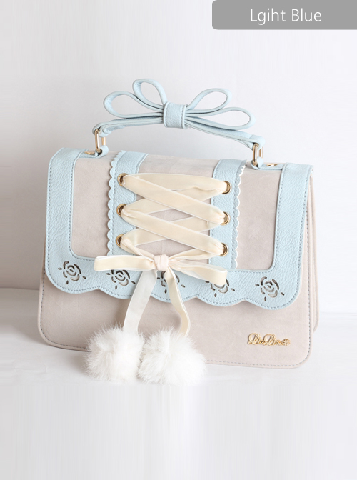 Silk Ribbon Lace-up Cute Classic Lolita Shoulder Bag
