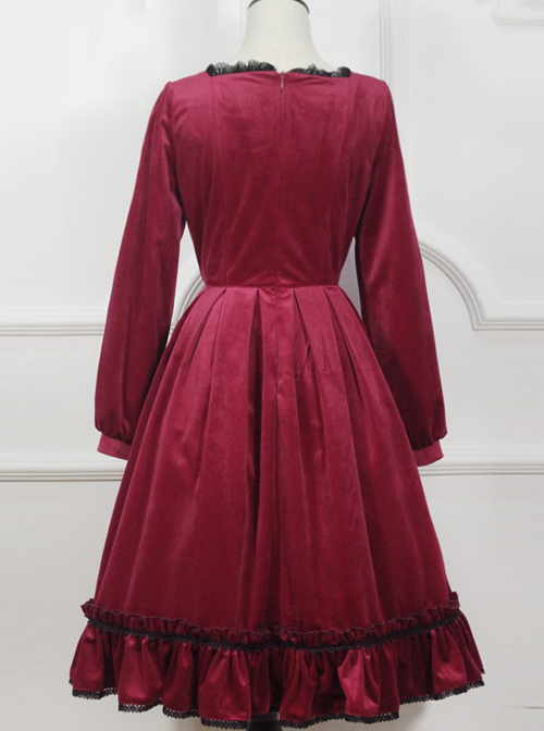 Little Red Riding Hood Series Retro Gothic Lolita Long Sleeve Dress