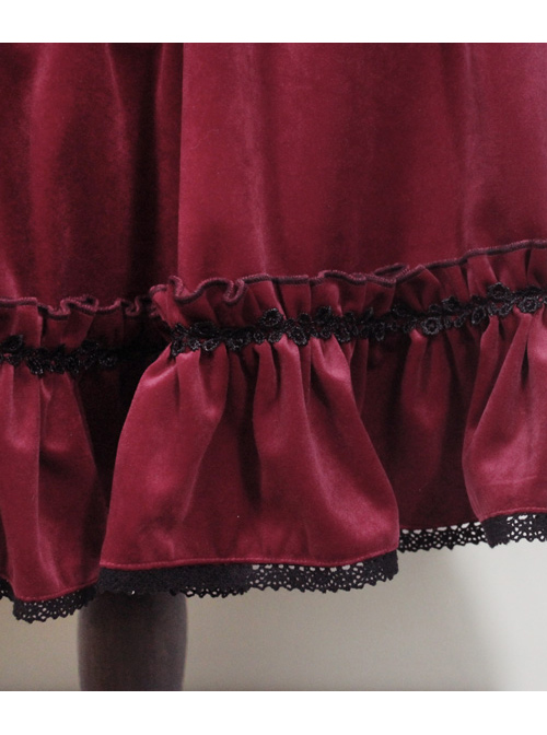 Little Red Riding Hood Series Retro Gothic Lolita Long Sleeve Dress