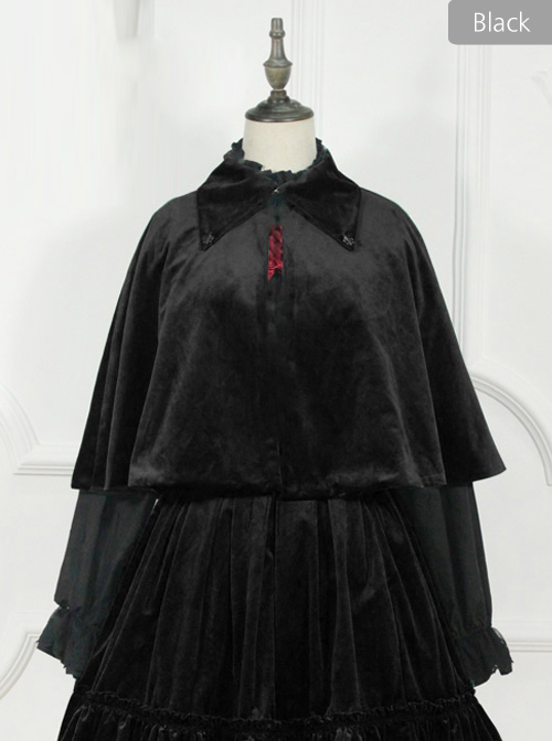 Little Red Riding Hood Series Retro Gothic Lolita Lapel Cloak