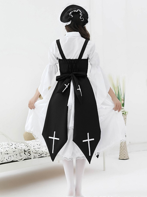 Cross Witch Gothic Lolita Dress And Shirt And Hat Set