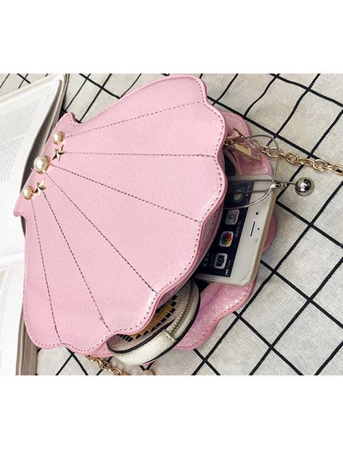 Cute Pearl Chain Laser Seashell-shape Sweet Lolita Shoulder Bag