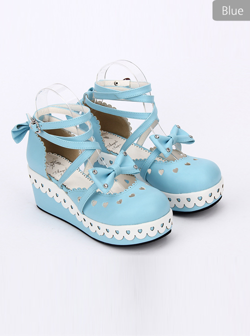 Round-toe Cute Lace Bowknot Sweet Lolita Shoes