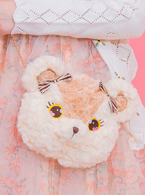 Plush Bear And Plush Bunny Sweet Lolita Shoulder Bag