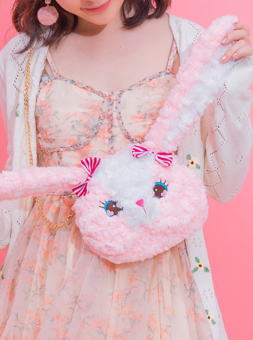 Plush Bear And Plush Bunny Sweet Lolita Shoulder Bag