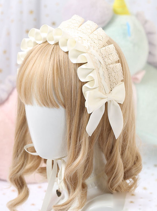 Cotton Bowknot Lace Sweet Lolita Multicolor Headband