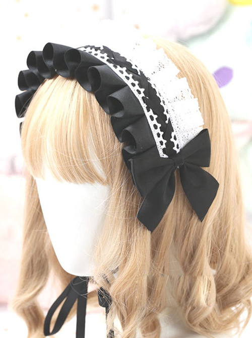 Cotton Bowknot Lace Sweet Lolita Multicolor Headband