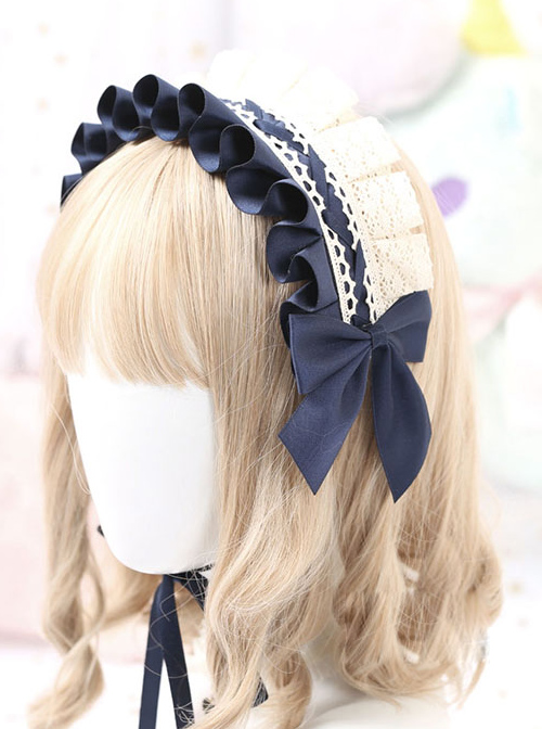 Cotton Bowknot Lace Sweet Lolita Multicolor Headband