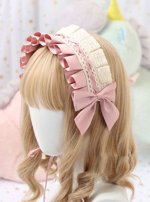 Cotton Bowknot Lace Sweet Lolita Multicolor Headband
