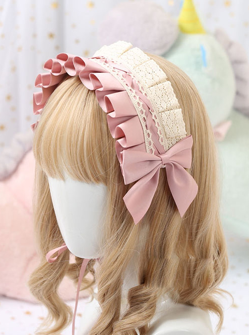 Cheap Cotton Bowknot Lace Sweet Lolita Multicolor Headband Sale At ...