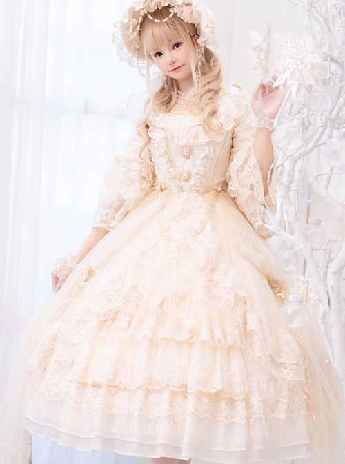 Moonlight Dance Party Series OP Palace Style Classic Lolita Gorgeous Dress