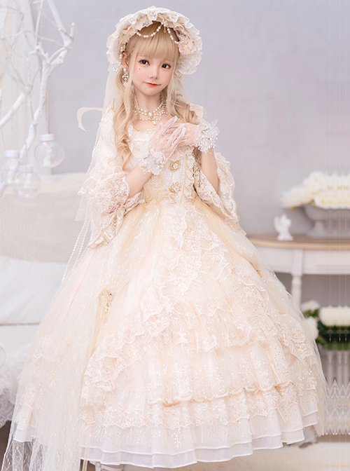 Moonlight Dance Party Series OP Palace Style Classic Lolita Gorgeous Dress