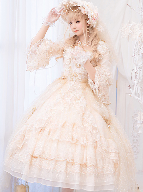 Moonlight Dance Party Series OP Palace Style Classic Lolita Gorgeous Dress