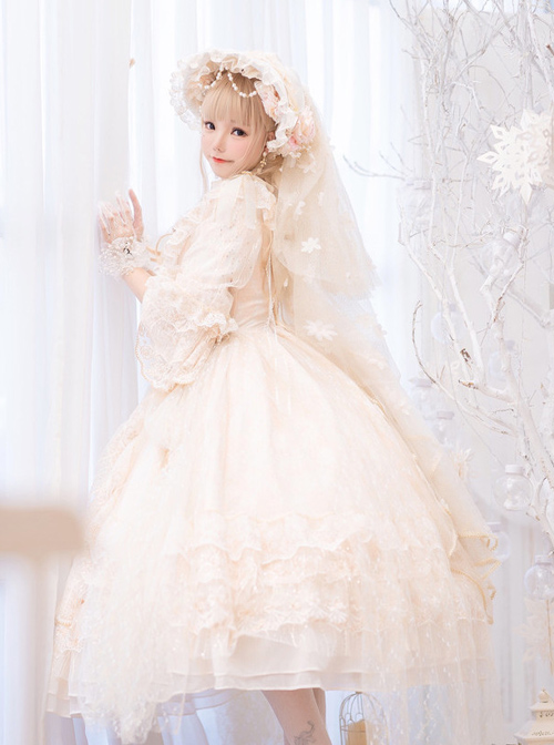 Moonlight Dance Party Series OP Palace Style Classic Lolita Gorgeous Dress