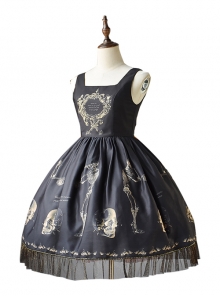 Human-bone Series Retro Gothic Lolita Sleeveless Dress