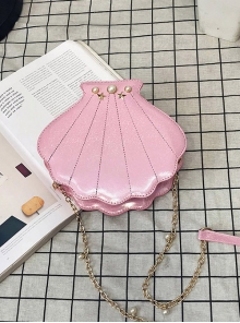 Cute Pearl Chain Laser Seashell-shape Sweet Lolita Shoulder Bag