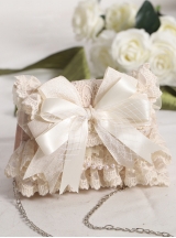 Apricot Lace Big Bowknot Elegant Classic Lolita Bag