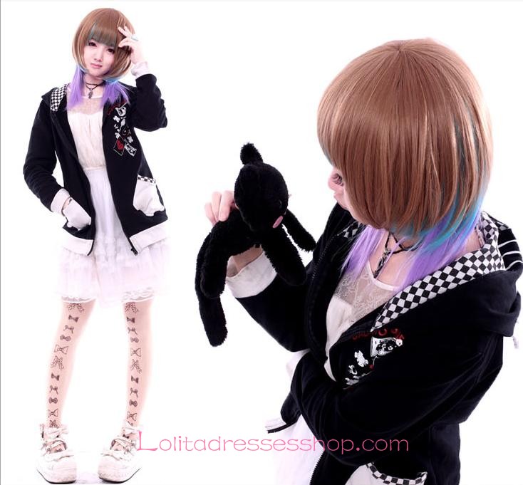 Lolita Short Brown Maid Sweet Cosplay Wig