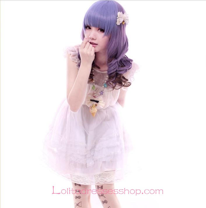 Lolita Purple Maid Sweet Cosplay Wig